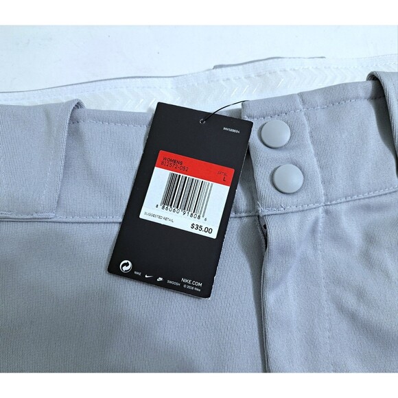 Nike Diamond Invader 3/4 Softball Game Pant Women's Large Gray New 812572 - Picture 2 of 8